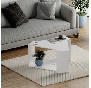 Стол Журнальный TRIO COFFEE TABLE WHITE WHITE WHITE 100X98X52 СМ. (LEV00086)