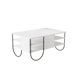 Стол Журнальный NORFOLK COFFEE TABLE WHITE WHITE WHITE 94X60X44 СМ. (LEV00074)