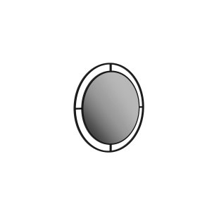 Настенное зеркало BUBBLE MIRROR BLACK 55X2X55 СМ. (LEV01009)