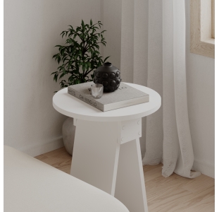 Стол Приставной CHEN SIDE TABLE WHITE WHITE WHITE 42X42X50 СМ. (LEV01102)