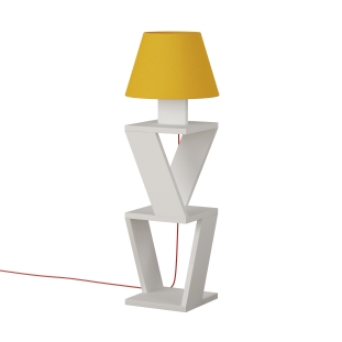 Торшер KOZENA SIDE FLOOR LAMP YELLOW WHITE 22X22X85 СМ. (LEV01041)