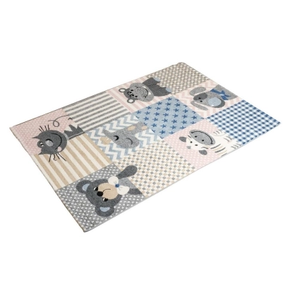 Ковер детский NORR KIDS FRIENDS 290X200 см.  (E514A_SFU12_4) розовый, голубой