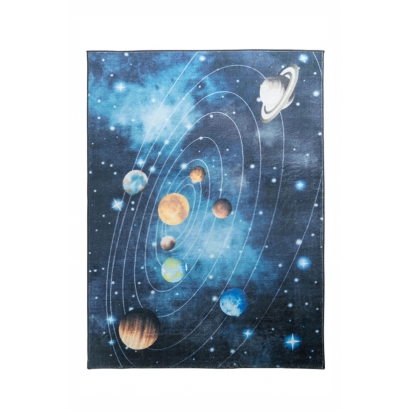 Ковер детский JOY NAVY COSMOS 160X120 см.  (LEV01058) Синий