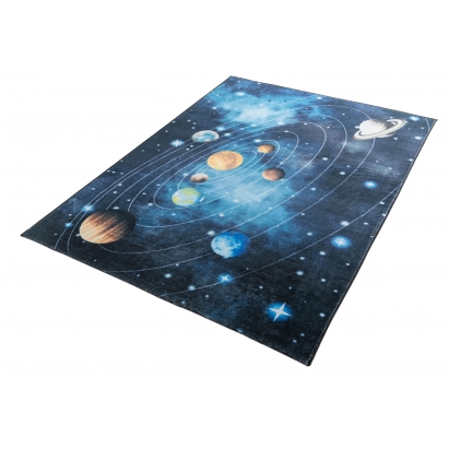 Ковер детский JOY NAVY COSMOS 160X120 см.  (LEV01058) Синий