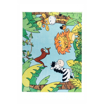 Ковер детский JOY JUNGLE 160X120 см.  (LEV01059) разноцветный