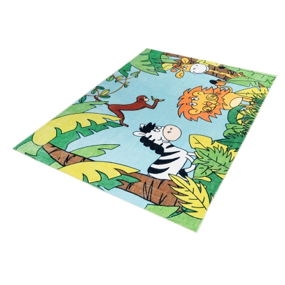 Ковер детский JOY JUNGLE 160X120 см.  (LEV01059) разноцветный