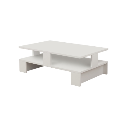 Стол журнальный MANSU COFFEE TABLE WHITE WHITE WHITE 80X50X28 СМ. (LEV00050)