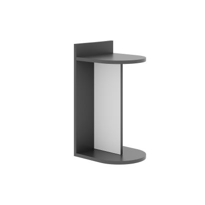 Стол приставной DOM SIDE TABLE ANTHRACITE WHITE ANTHRACITE 30X34X61 СМ. (LEV00163)