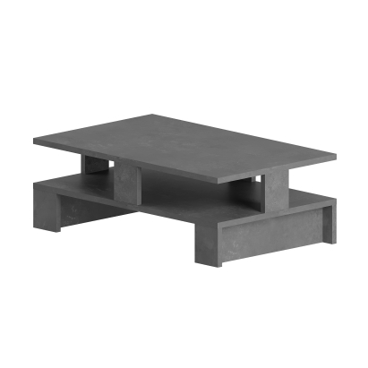 Стол журнальный MANSU COFFEE TABLE RETRO GREY RETRO GREY RETRO GRAY 80X50X28 СМ. (LEV00089)