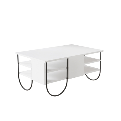 Стол журнальный NORFOLK COFFEE TABLE WHITE WHITE WHITE 94X60X44 СМ. (LEV00074)