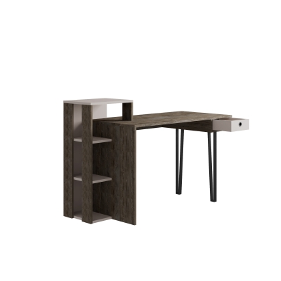 Стол письменный LOYD STUDY TABLE DARK COFFEE DARK COFFEE LIGHT MOCHA 141X60X92 СМ. (LEV00182)