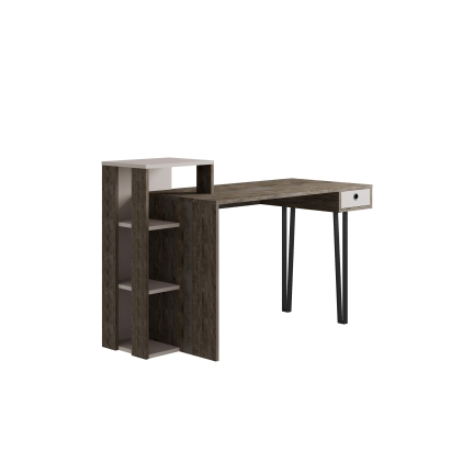 Стол письменный LOYD STUDY TABLE DARK COFFEE DARK COFFEE LIGHT MOCHA 141X60X92 СМ. (LEV00182)