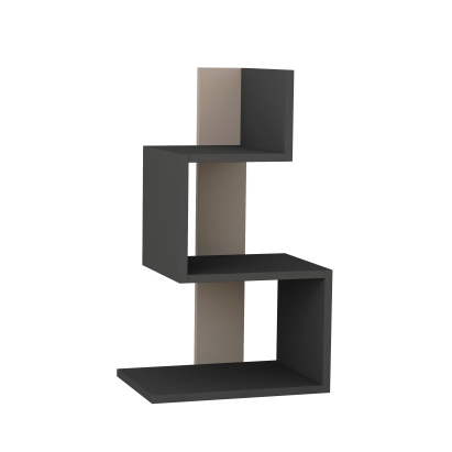 Стол приставной ROSIE SIDE TABLE ANTHRACITE ANTHRACITE LIGHT MOCHA 42X30X72 СМ. (LEV00151)