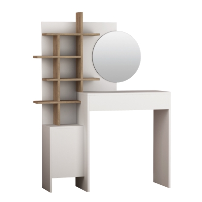 Туалетный столик MUP DRESSING TABLE WHITE WHITE OAK 105X35X151 СМ. (LEV00124)