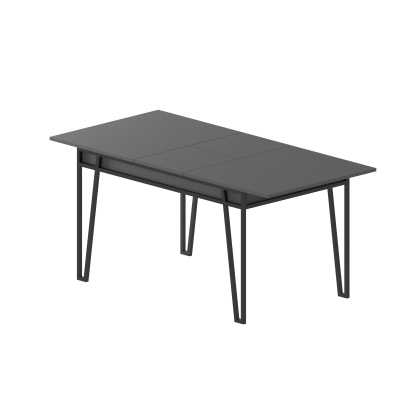 Стол обеденный PAL DINING TABLE ANTHRACITE ANTHRACITE ANTHRACITE 132X80X76 СМ. (LEV00101)