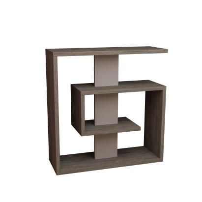 Стол приставной SALY SIDE TABLE DARK COFFEE DARK COFFEE LIGHT MOCHA 55X20X57 СМ. (LEV00154)