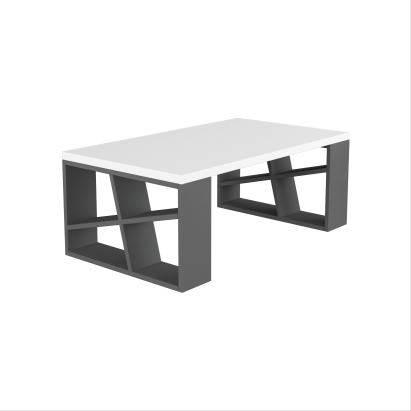 Стол журнальный HONEY COFFEE TABLE ANTHRACITE WHITE  105X60X40 СМ. (LEV00031)