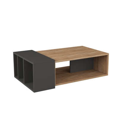 Стол журнальный ANITA COFFEE TABLE OAK ANTHRACITE ANTHRACITE 102X60X32 СМ. (LEV00028)