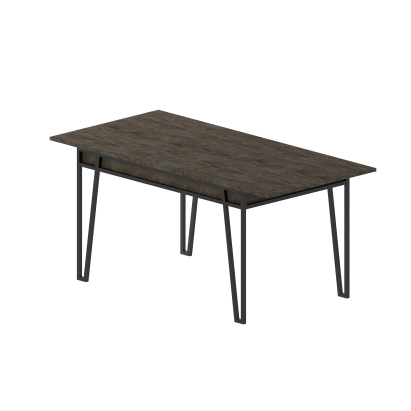 Стол обеденный PAL DINING TABLE DARK COFFEE DARK COFFEE DARK COFFEE 132X80X76 СМ. (LEV00099)