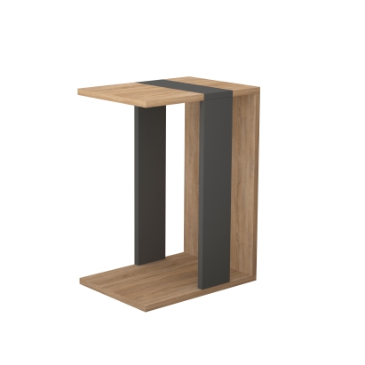 Стол приставной ZETTI C TABLE OAK OAK ANTHRACITE 30X40X57 СМ. (LEV00016)