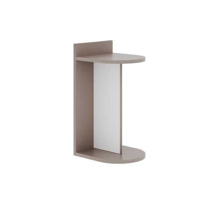 Стол приставной DOM SIDE TABLE LIGHT MOCHA WHITE LIGHT MOCHA 30X34X61 СМ. (LEV00161)