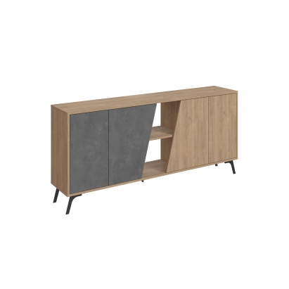 Комод FIONA CONSOLE 180 OAK OAK RETRO GRAY 180X36X82 СМ. (LEV00260)