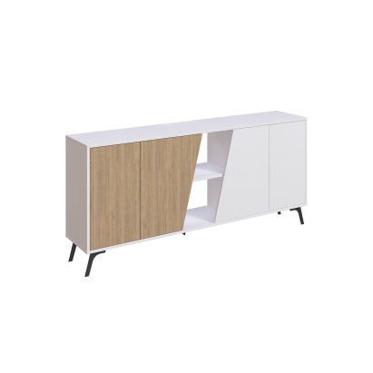 Комод FIONA CONSOLE 180 WHITE WHITE OAK 180X36X82 СМ. (LEV00258)