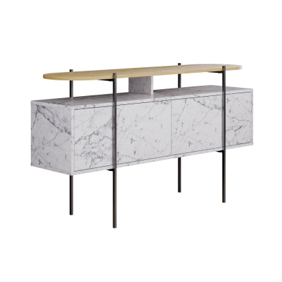 Комод HANLEY CONSOLE CARRARA OAK CARRARA 150X38X86 СМ. (LEV00284)