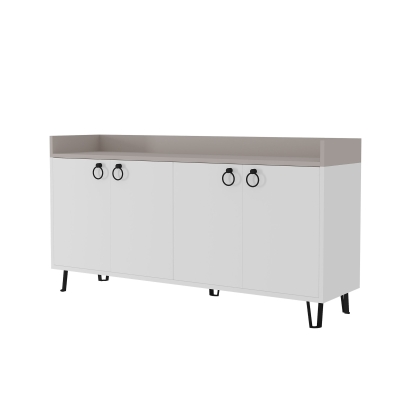 Комод DEA CONSOLE TABLE WHITE LIGHT MOCHA WHITE 140X36X80 СМ. (LEV00221)