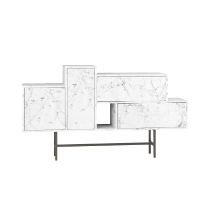 Комод HERMES CONSOLE CARRARA CARRARA CARRARA 160X36X90 СМ. (LEV00235)