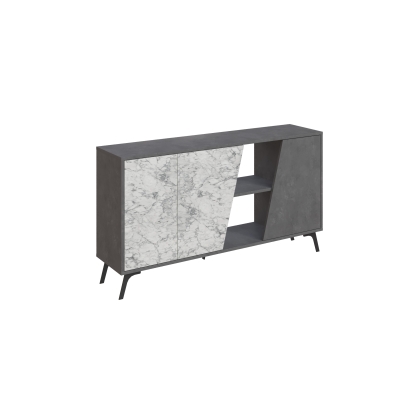 Комод FIONA CONSOLE 150 RETRO GRAY RETRO GRAY CARRARA 150X36X82 СМ. (LEV00265)