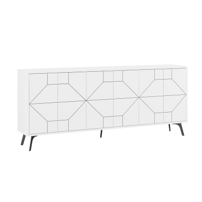 Комод DUNE CONSOLE 183 WHITE WHITE WHITE 184X35X77 СМ. (LEV00249)