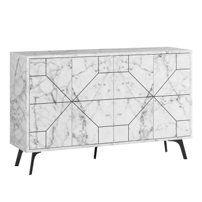 Комод DUNE CONSOLE CARRARA CARRARA CARRARA 123X35X77 СМ. (LEV00242)