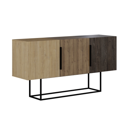 Комод TONTINI CONSOLE OAK HITIT DARK COFFEE 150X45X80 СМ. (LEV00231)