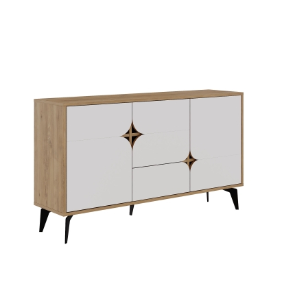 Комод SPARK CONSOLE OAK OAK WHITE 140X35X79 СМ. (LEV00255)