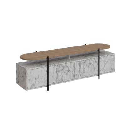 Тумба под ТВ HANLEY TV STAND CARRARA OAK CARRARA 160X36X49 СМ. (LEV00527)