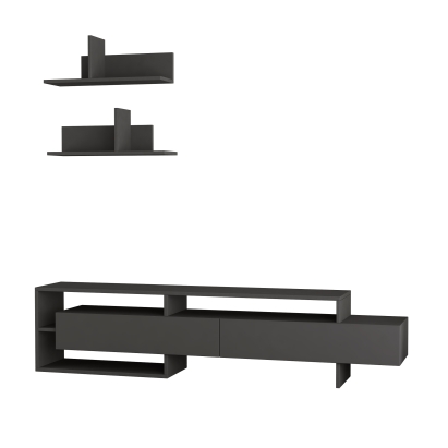 Тумба под ТВ GARA TV UNIT ANTHRACITE ANTHRACITE ANTHRACITE 180X30X42 СМ. (LEV00378)