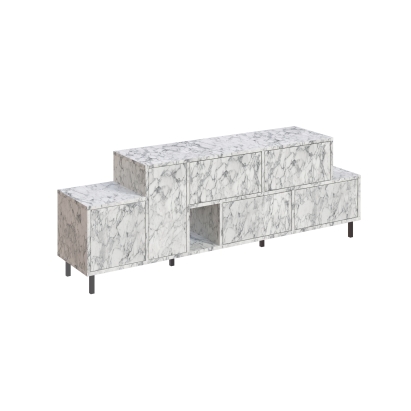 Тумба под ТВ HERMES TV STAND CARRARA CARRARA CARRARA 171X36X59 СМ. (LEV00529)