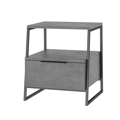 Тумба прикроватная PAL NIGHTSTAND WITH DRAWER RETRO GRAY RETRO GRAY RETRO GRAY 45X41X50 СМ. (LEV0036