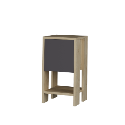 Тумба прикроватная EMA NIGHTSTAND OAK OAK ANTHRACITE 30X30X55 СМ. (LEV00316)