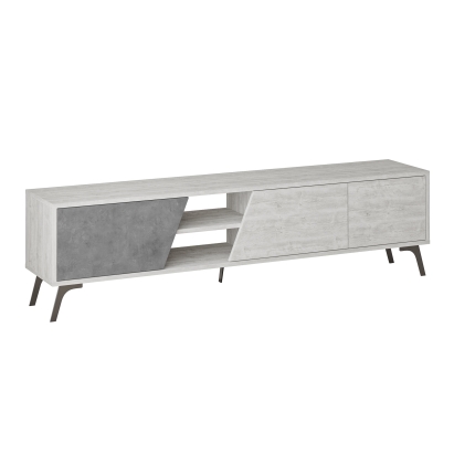 Тумба под ТВ FIONA TV STAND ANCIENT WHITE ANCIENT WHITE RETRO GREY 180X36X48 СМ. (LEV00451)