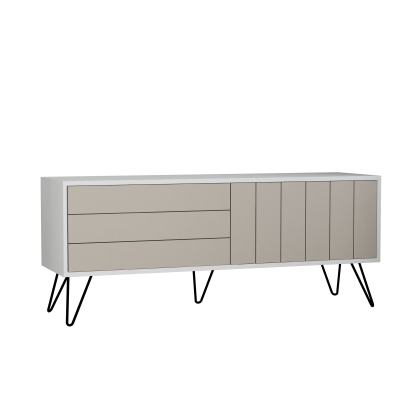 Тумба под ТВ PICADILLY TV STAND WHITE WHITE LIGHT MOCHA 139X36X57 СМ. (LEV00428)