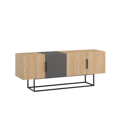 Тумба под ТВ TONTINI TV STAND OAK ANTHRACITE OAK 140X38X55 СМ. (LEV00490)