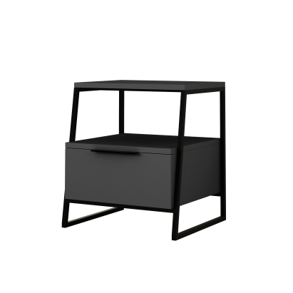 Тумба прикроватная PAL NIGHTSTAND ANTHRACITE ANTHRACITE ANTHRACITE 45X40X50 СМ. (LEV00328)