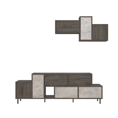 Тумба под ТВ HERMES TV UNIT DARK COFFEE LAGINA DARK COFFEE 171X36X180 СМ. (LEV00516)