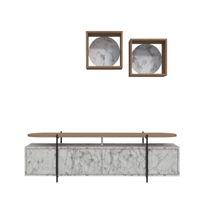 Тумба под ТВ HANLEY TV UNIT CARRARA OAK CARRARA 160X36X180 СМ. (LEV00515)