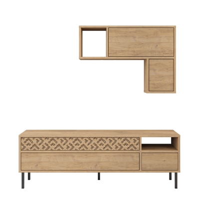 Тумба под ТВ HEATON TV UNIT OAK OAK OAK 145X36X48 СМ. (LEV00475)