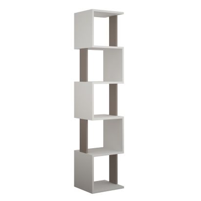 Стеллаж угловой PIRI BOOKCASE LIGHT MOCHA WHITE  35X30X161 СМ. (LEV00640)