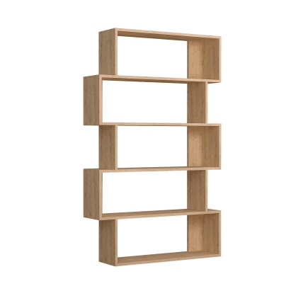 Стеллаж прямой OXFORD BOOKCASE OAK OAK  95X25X158 СМ. (LEV00671)