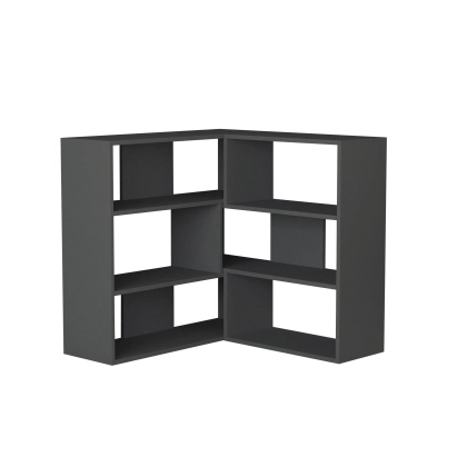 Стеллаж прямой MOLLY BOOKCASE NO.3 ANTHRACITE ANTHRACITE ANTHRACITE 158X30X89 СМ. (LEV00607)